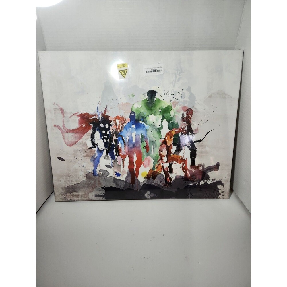 Marvel Watercolor Print Canvas Wall Art 16" X 20"